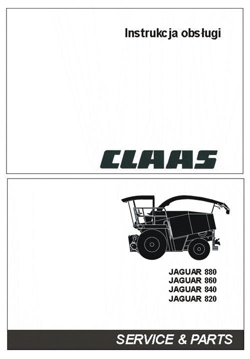 Claas Jaguar 880/860/840/820-instrukcja obsługi PL