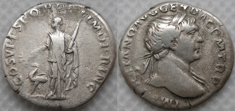 Trajan, ARABIA, denar