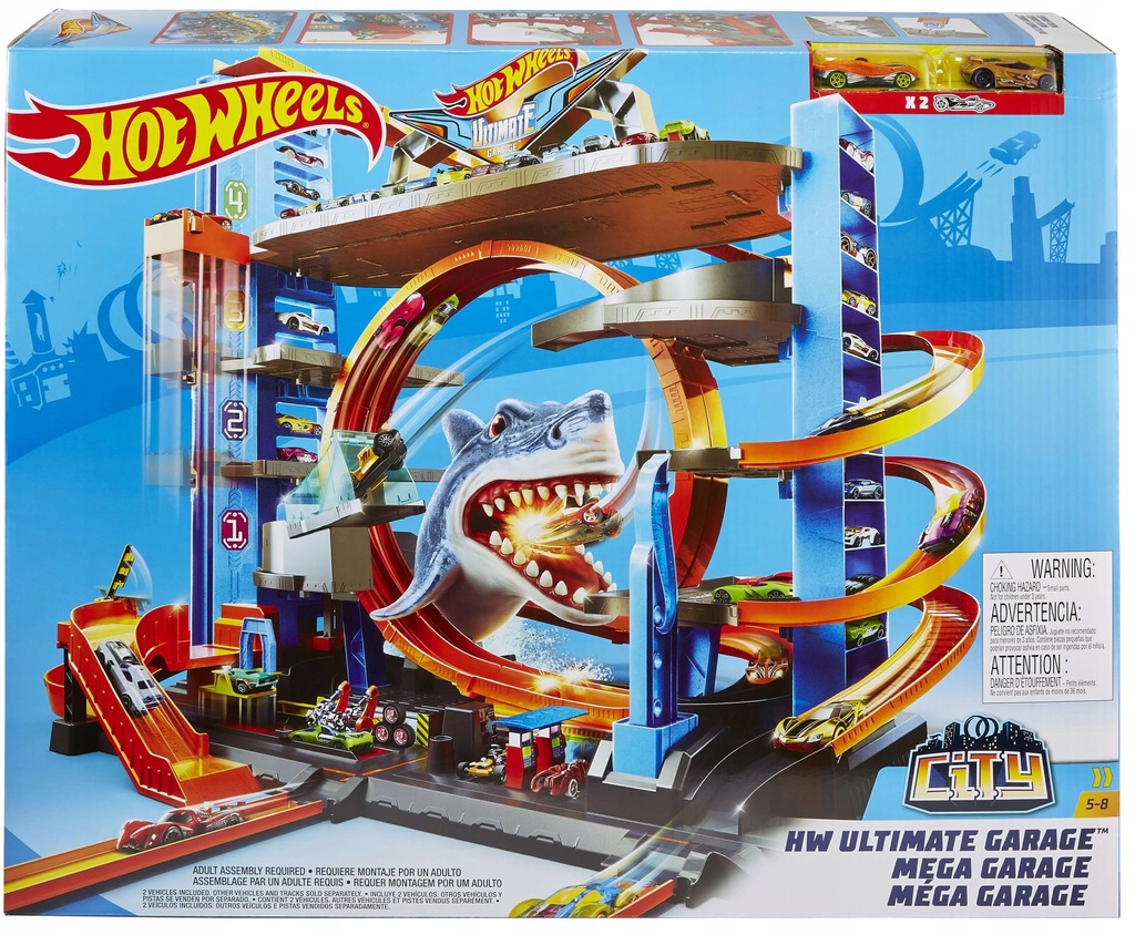 HOT WHEELS MEGA GARAZ REKINA PARKING ZJEZDZALNIA
