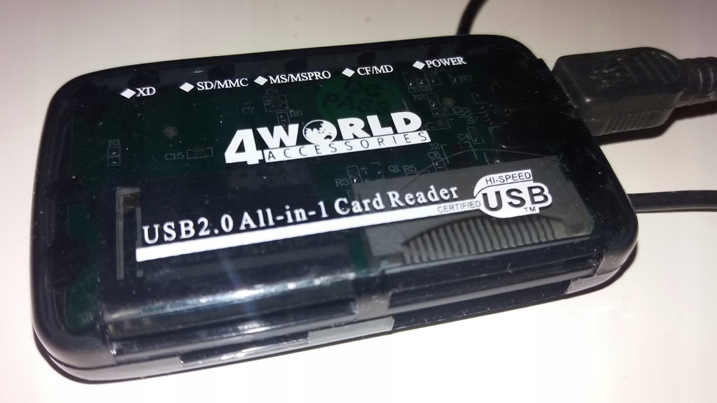 Czytnik kart pamięci adapter USB SD MMC CF XD