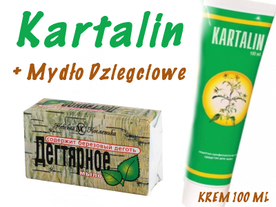 KARTALIN 100ml+GRATIS Oryginał. Rosja. Łuszczyca