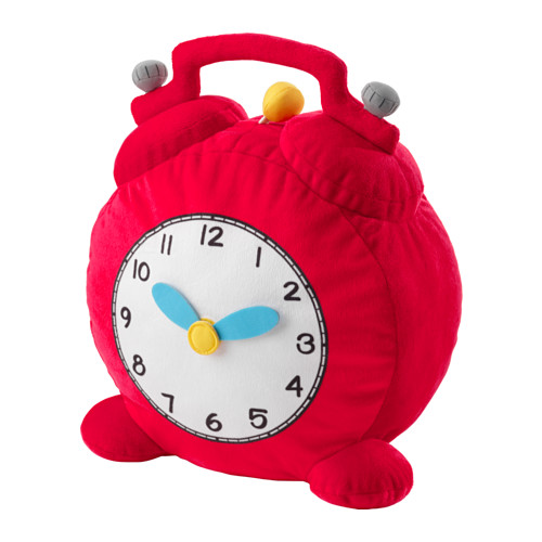 IKEA HEMMAHOS poduszka pluszak ZEGAR dla dzieci FV