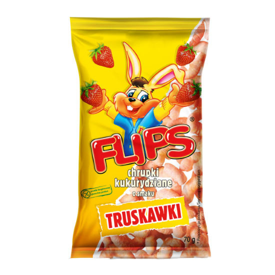 SANTE FLIPS CHRUPKI KUKURYDZIANE TRUSKAWKOWE 70g