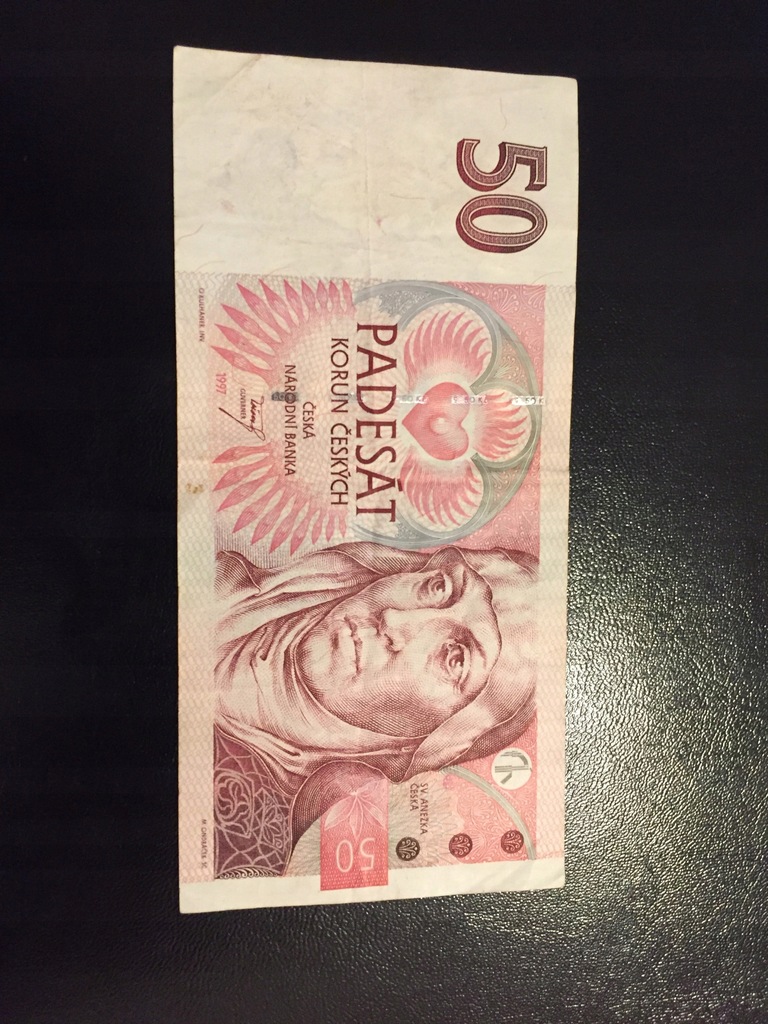 Czechy Banknot 50 Koron 1997