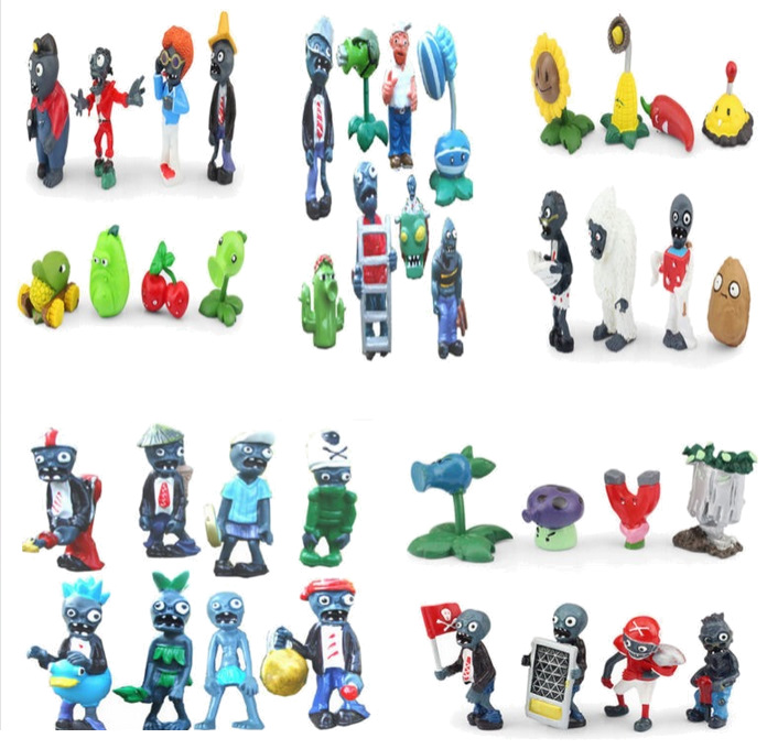 FIGURKI PLANTS VS ZOMBIES KOLEKCJA 40 SZT EKSTRA