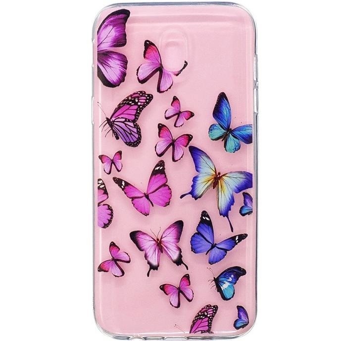 Etui Pokrowiec Motyle Futerał Cover Galaxy J7 2017