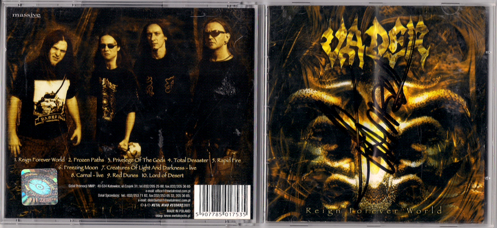 VADER - REIGN FOREVER WORLD Z AUTOGRAFEM [CD]