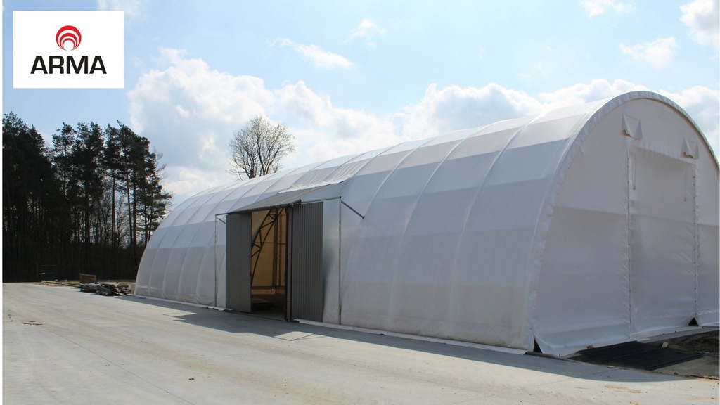 magazyn hala łukowa konstrukcja siano zboże 15x60