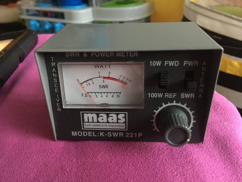 Reflektometr. Miernik SWR Maas K-SWR 221P CB