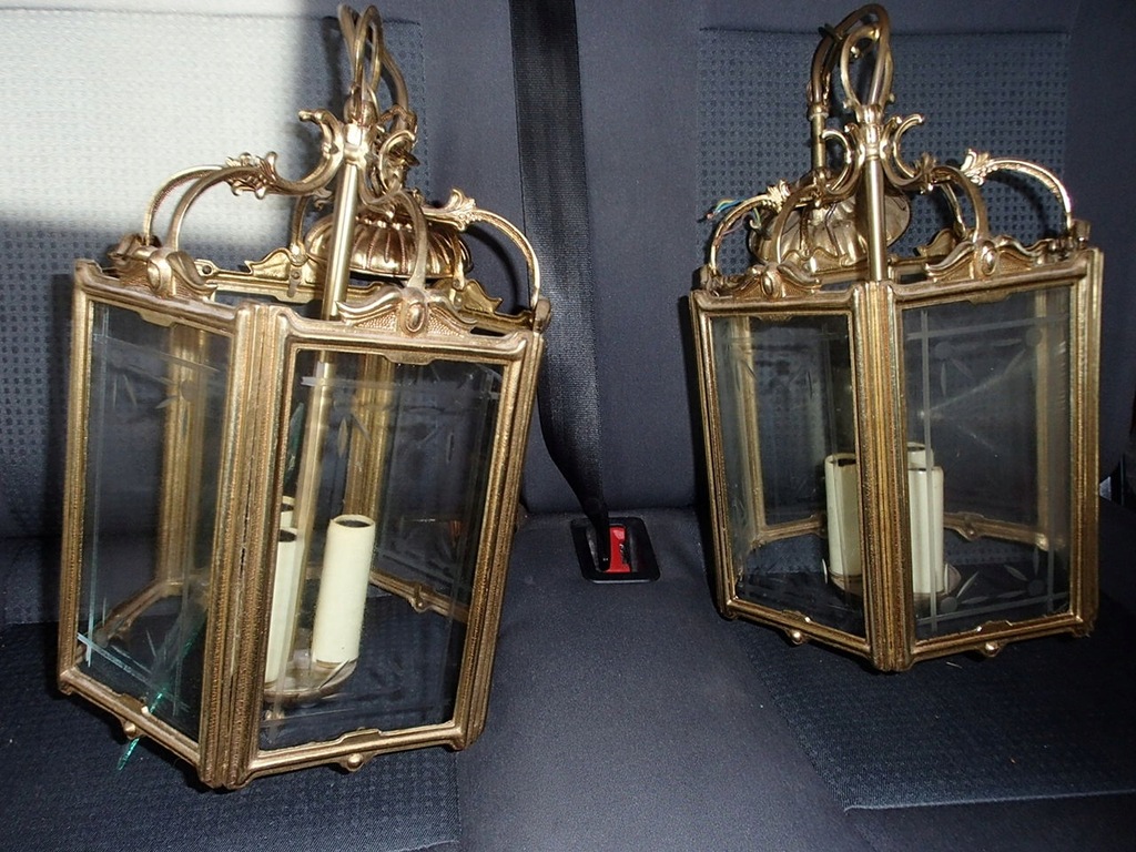 Żyrandole Lampy mosiężne 2 sztuki
