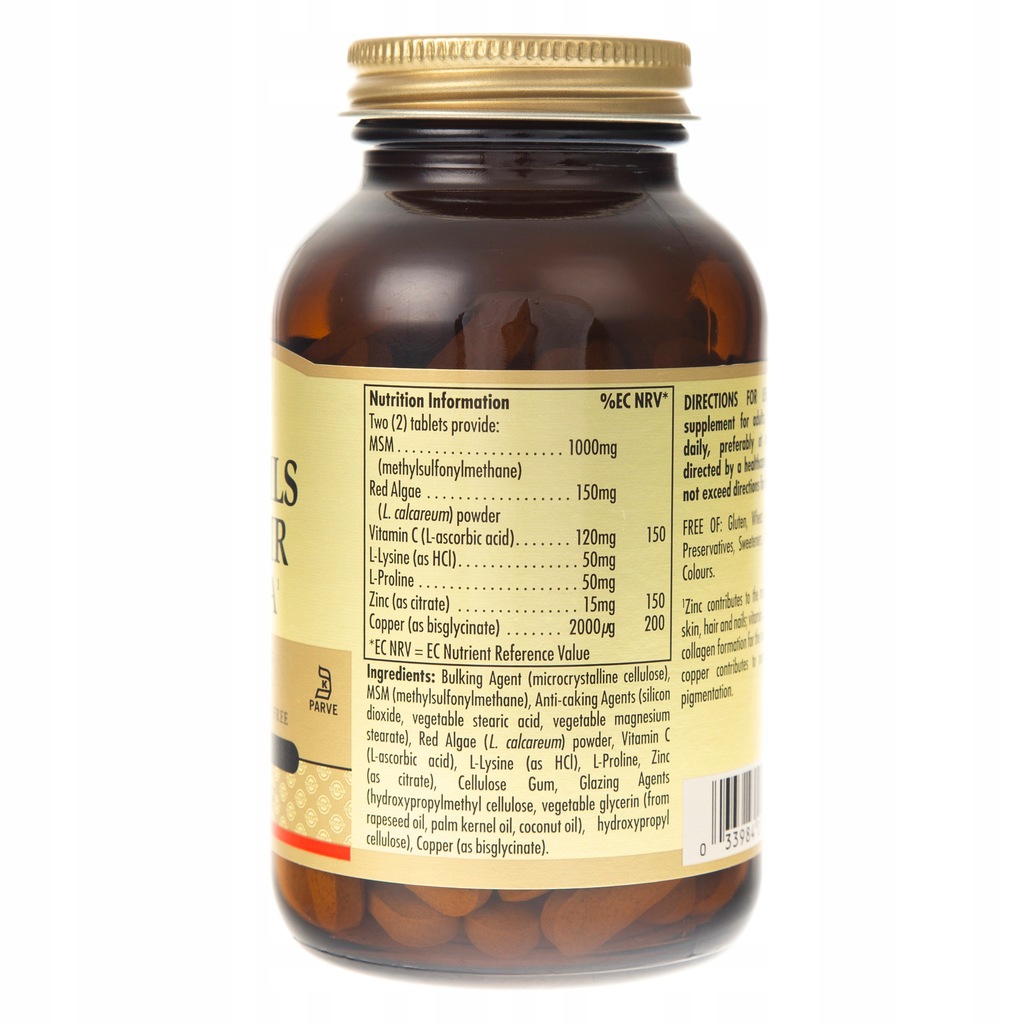 SOLGAR FORMUŁA WŁOSY SKÓRA PAZNOKCIE 120 TABLETEK - 7535499436