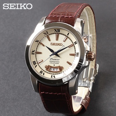 SEIKO Premier perpetual 10 bar szafir gwar. OKAZJA