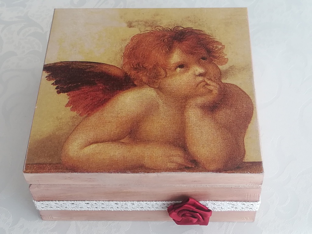 szkatułka ANIOŁ Santi pudełko Dzień Kobiet aniołek