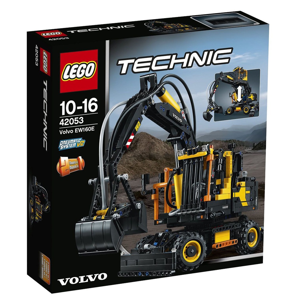 LEGO technic 42053 koparka volvo EW 160E
