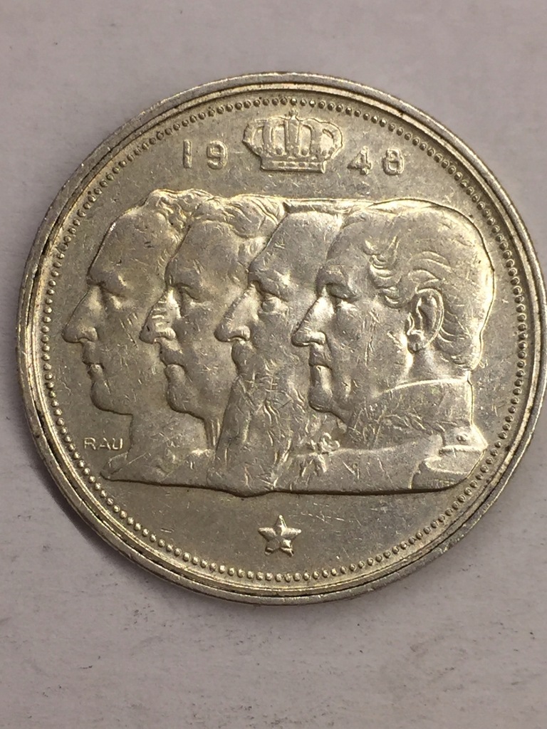 100 franków Belgia 1948 r - Ag