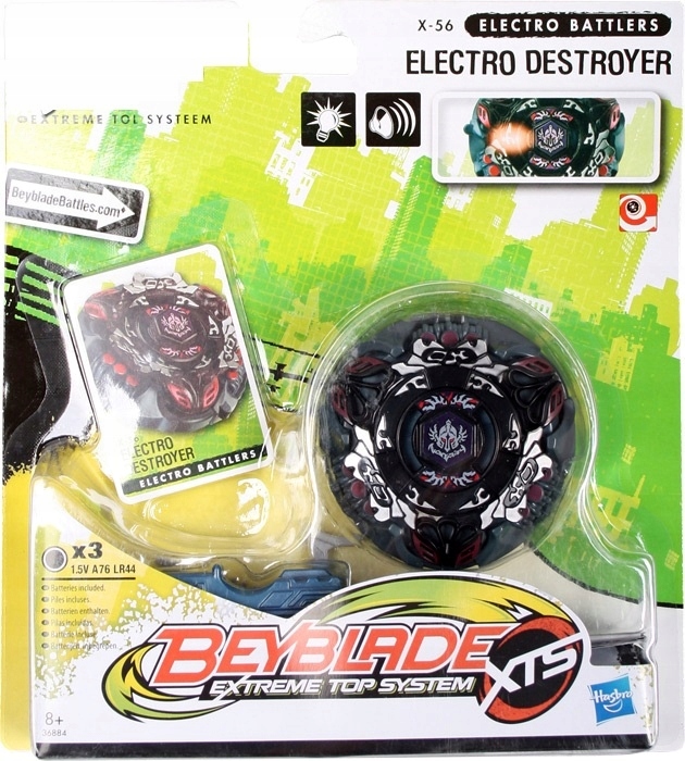 BEYBLADE ELECTRO DESTROYER ŚWIATŁO DŹWIĘK X-56