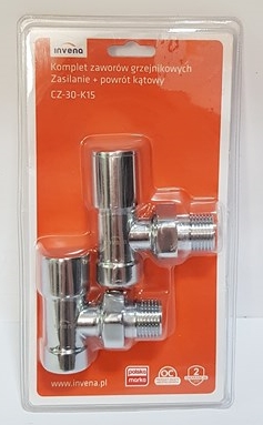 KOMPLET ZAWORÓW GRZEJNIKOWYCH CZ-30-K15 INVENA