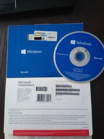 Windows 8.1 64Bit PL1pk DSP OEI DVD + F-Vat
