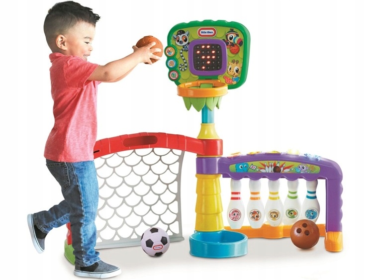 Centrum Sportu Little Tikes 3w1 bramka koszykówka