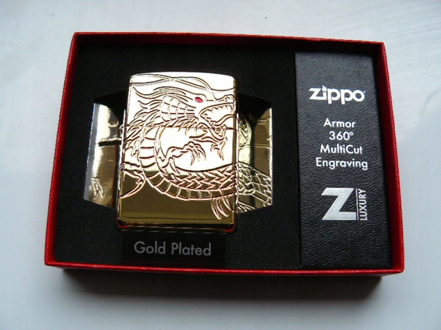 Zippo GOLD Chinese Dragon super NOWA 29265