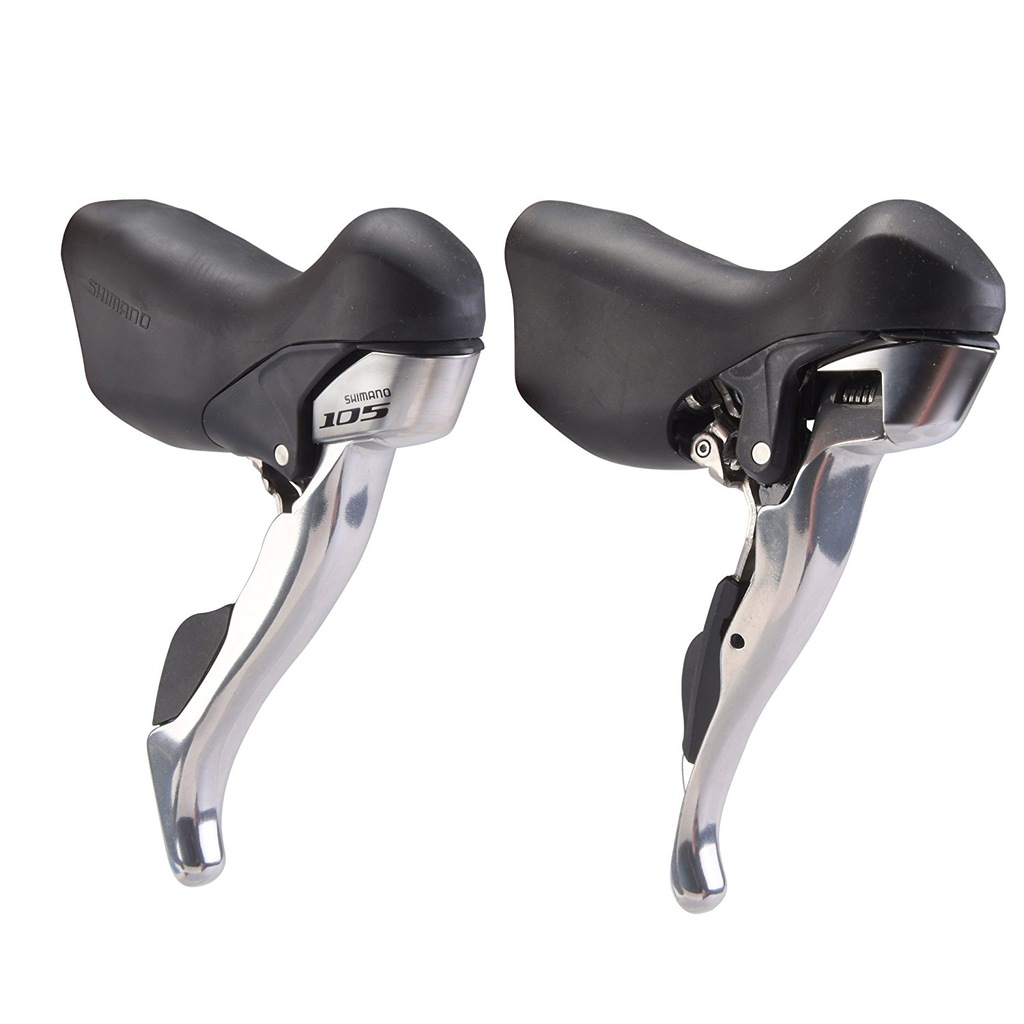 KLAMKOMANETKI SHIMANO 105 ST-5703 3x10 SREBRNE