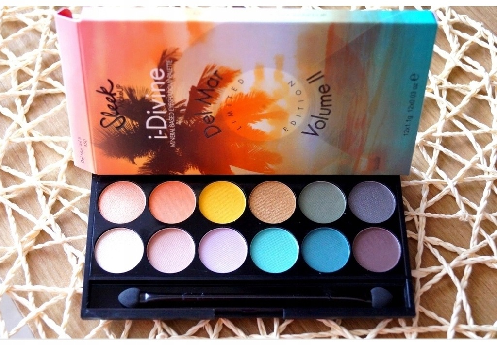 SLEEK PALETA CIENI MINERALNYCH PIGMENT PASTELOWE