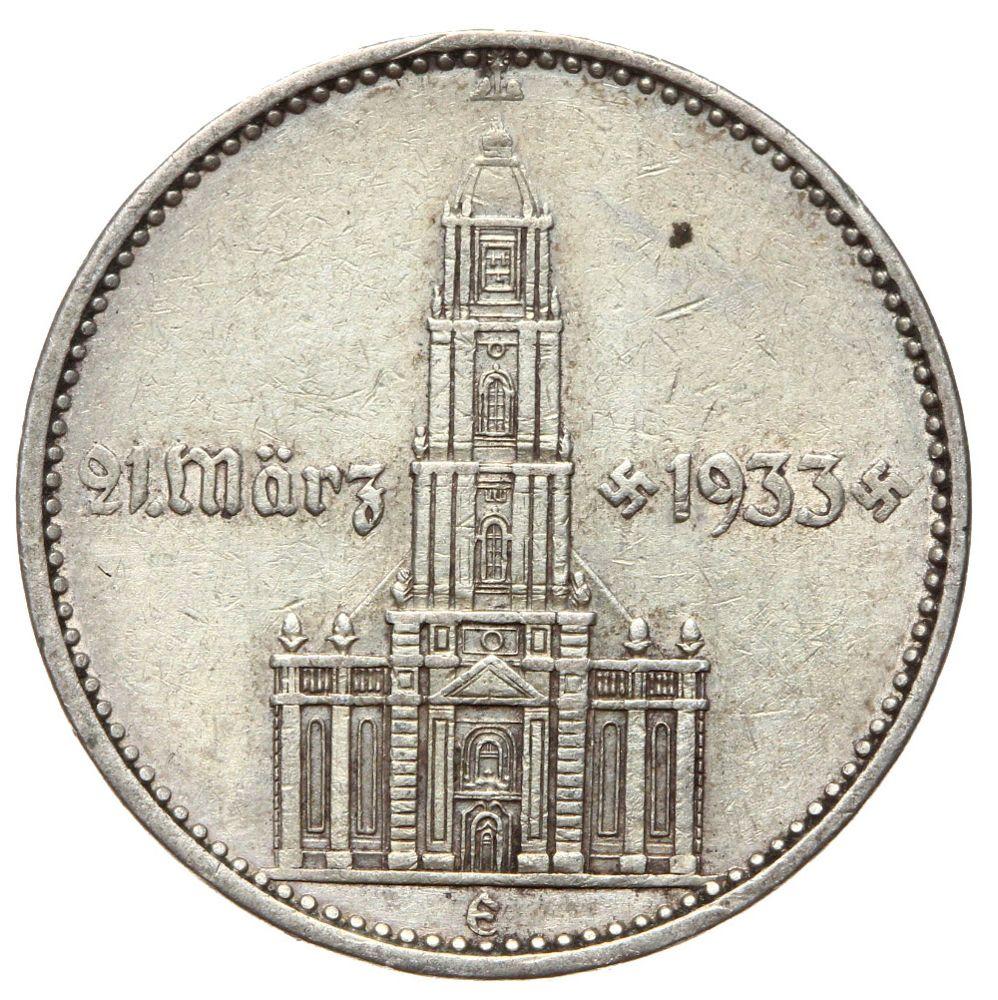 III Rzesza - SREBRO - 2 Marki 1934 E - KOŚCIÓŁ
