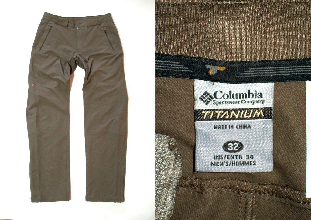 Columbia Titanium SoftShel Pants JakNowe Pas 84 cm