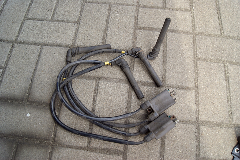ワキン kawasaki zx6r 1999 cewki zapłonowe kable fajki - 7328017054