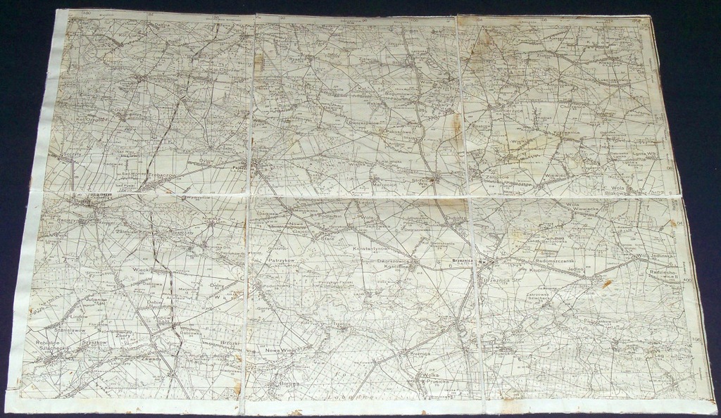 DZIAŁOSZYN PAJĘCZNO KLESZCZÓW MAPA SZTABOWA 1940