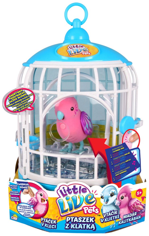 Little Live Pets ptaszek z klatką Krysi 28092
