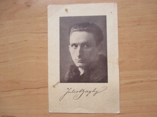 ESPERANTO JULIO BAGHY AUTOGRAF SZEGED WĘGRY PISARZ