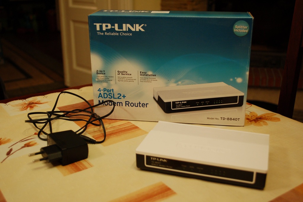 TP-Link TD-8840T Router/modem ADSL2+