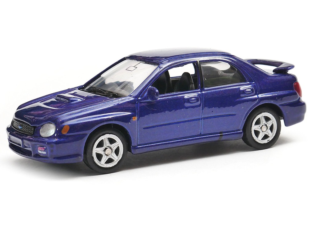 Subaru Impreza WRX STi 2002 Welly 160 niebieski