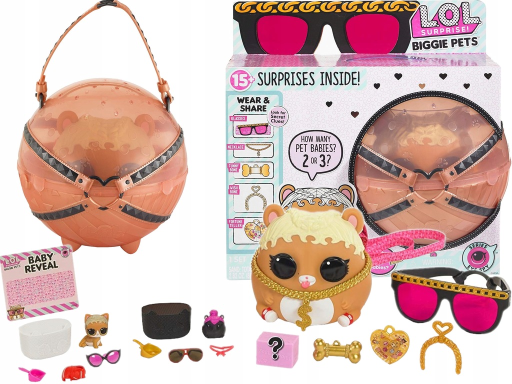 LOL BIGGIE PETS SURPRISE WIELKI CHOMIK ZWIERZĄTKO