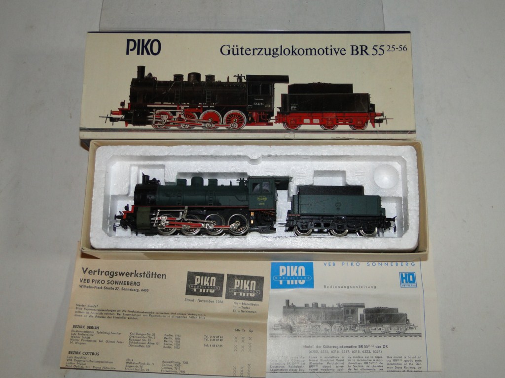 LOKOMOTYWA  PAROWÓZ     BR 55 / 81 340   PIKO - H0