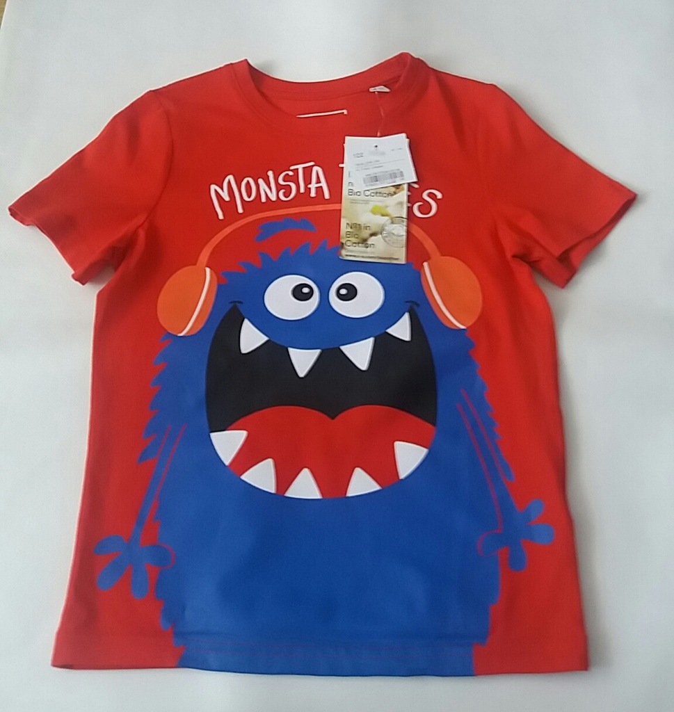 C&A t-shirt koszulka potwór 128cm