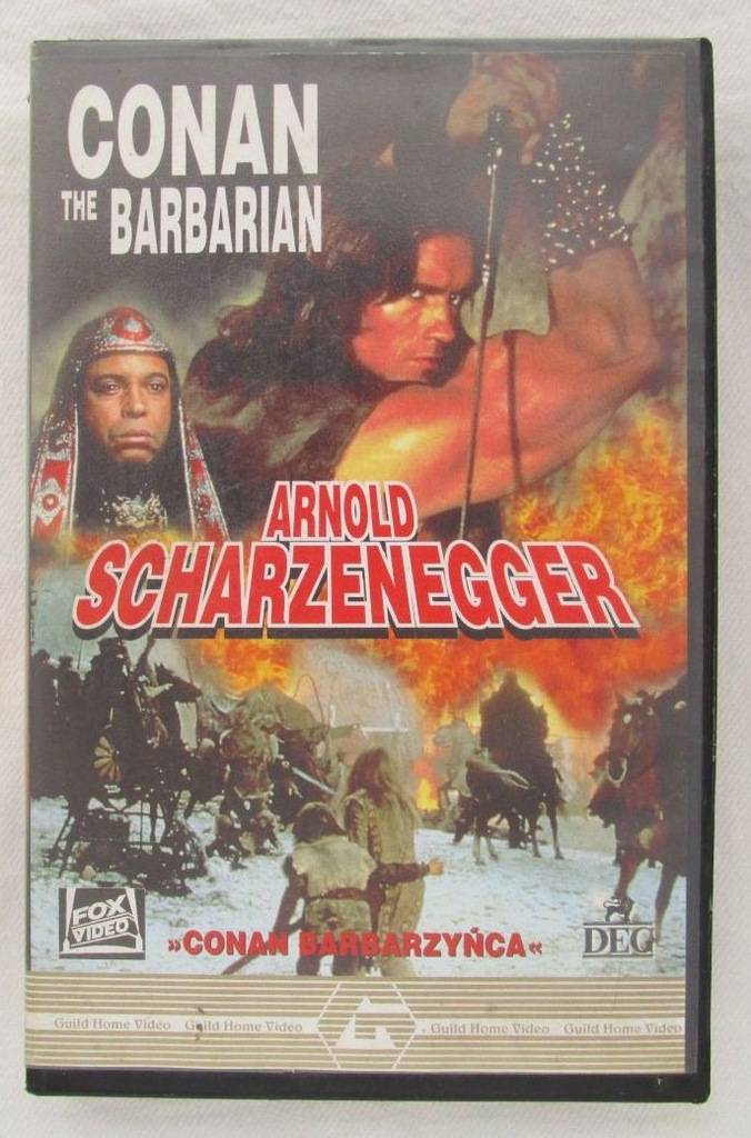 Conan the Barbarian VHS Arnold Schwarzenegger