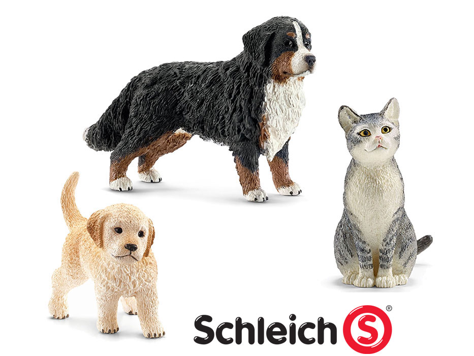 SCHLEICH Trzej przyjaciele PSY i KOT 13847