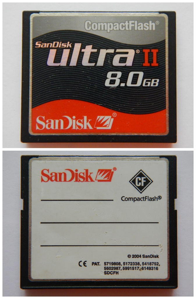 karta Compact Flash 8 GB SanDisk UltraII NAJLEPSZA