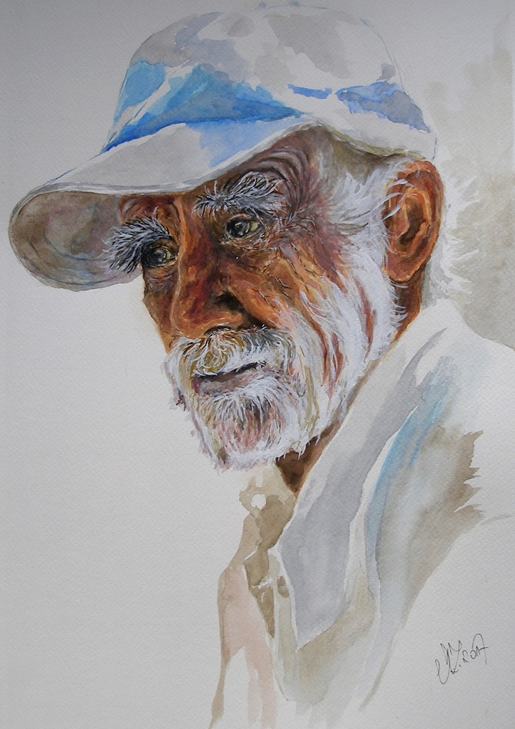 M.Zieliński   Akwarela    GREK     40 x 27,5 cm