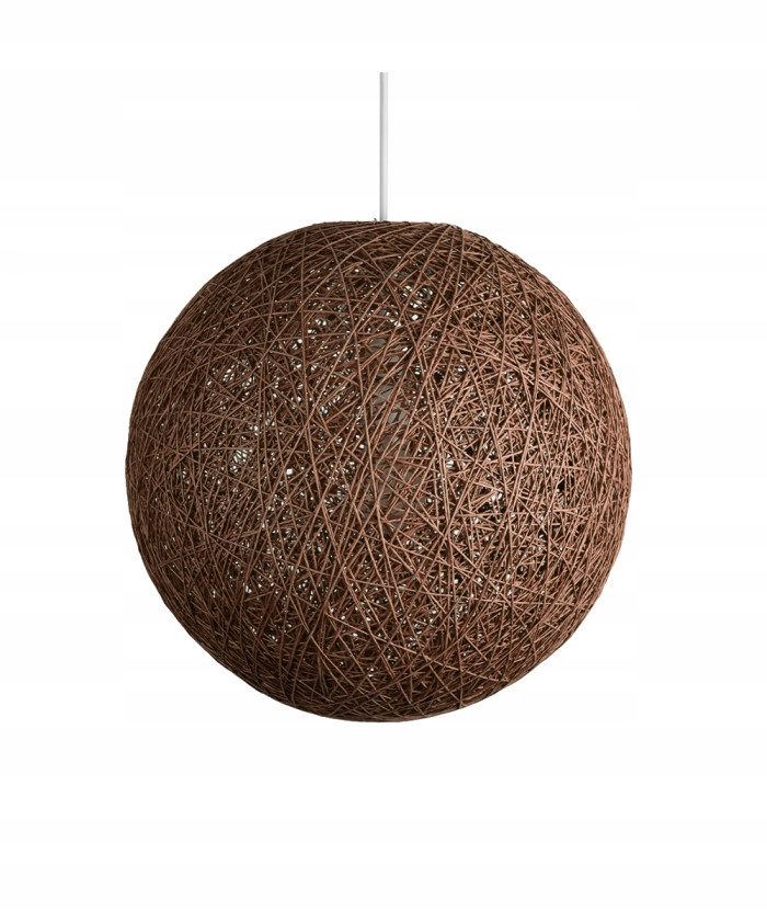 BJORN NE DUŻA KULA KLOSZ LAMPA WISZĄCA MATERIAŁOWA