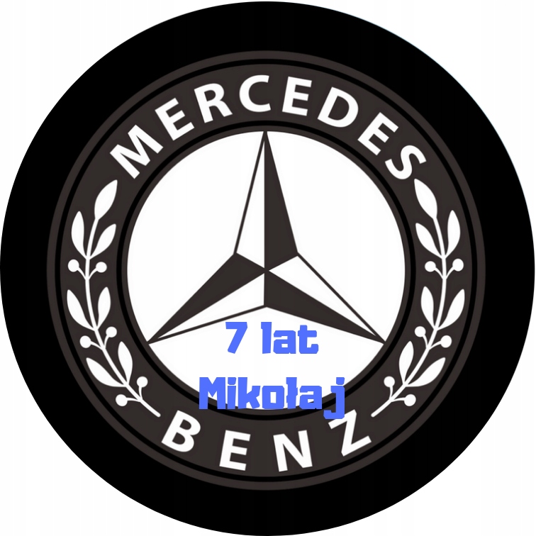 Opłatek na tort Logo samochodu mercedes GRATIS+NAP