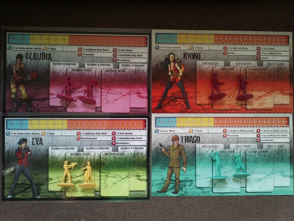 Zombicide Bohaterowie - Claudia,Eva,Kyoko,Thiago