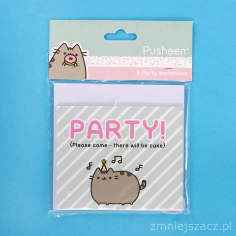 Zaproszenie Pusheen - 8 szt