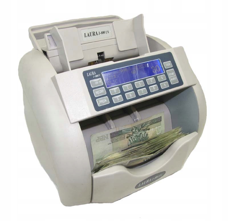 Liczarka banknotów Laura J-880 UV W-wa F-Vat