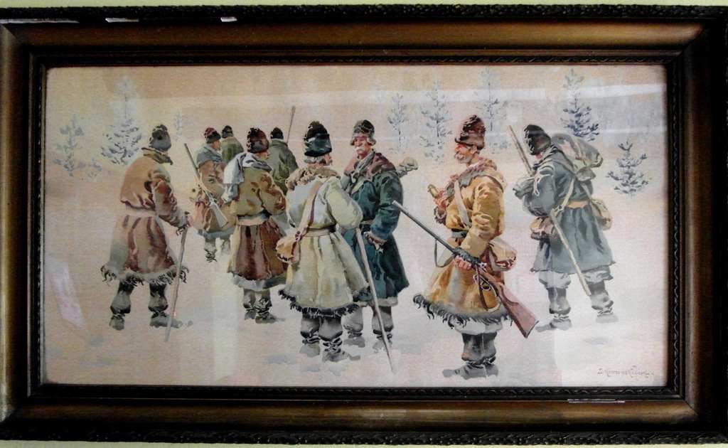 STARY OBRAZ AKWARELA-PAPIER, SYGN.SKOWROŃSKI JÓZEF