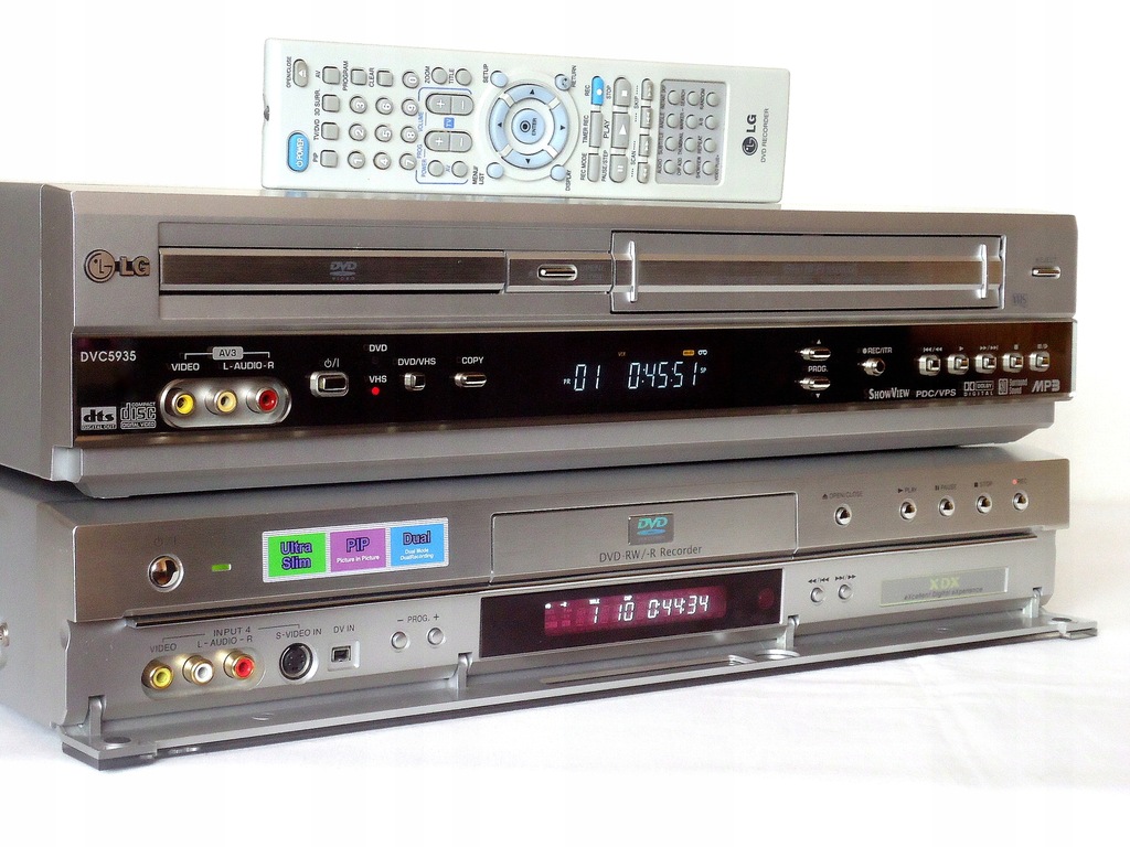 LG NAGRYWARKA DVD + VCR Przegraj VHS na DVD 7545270846 oficjalne archiwum Allegro