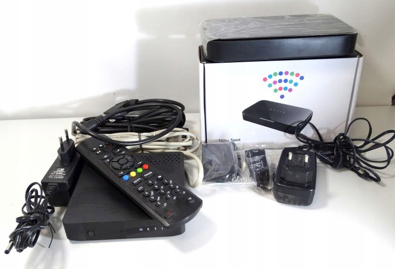 DEKODER NETIA PLAYER N7700-4-D +ROUTER NETIA SPOT