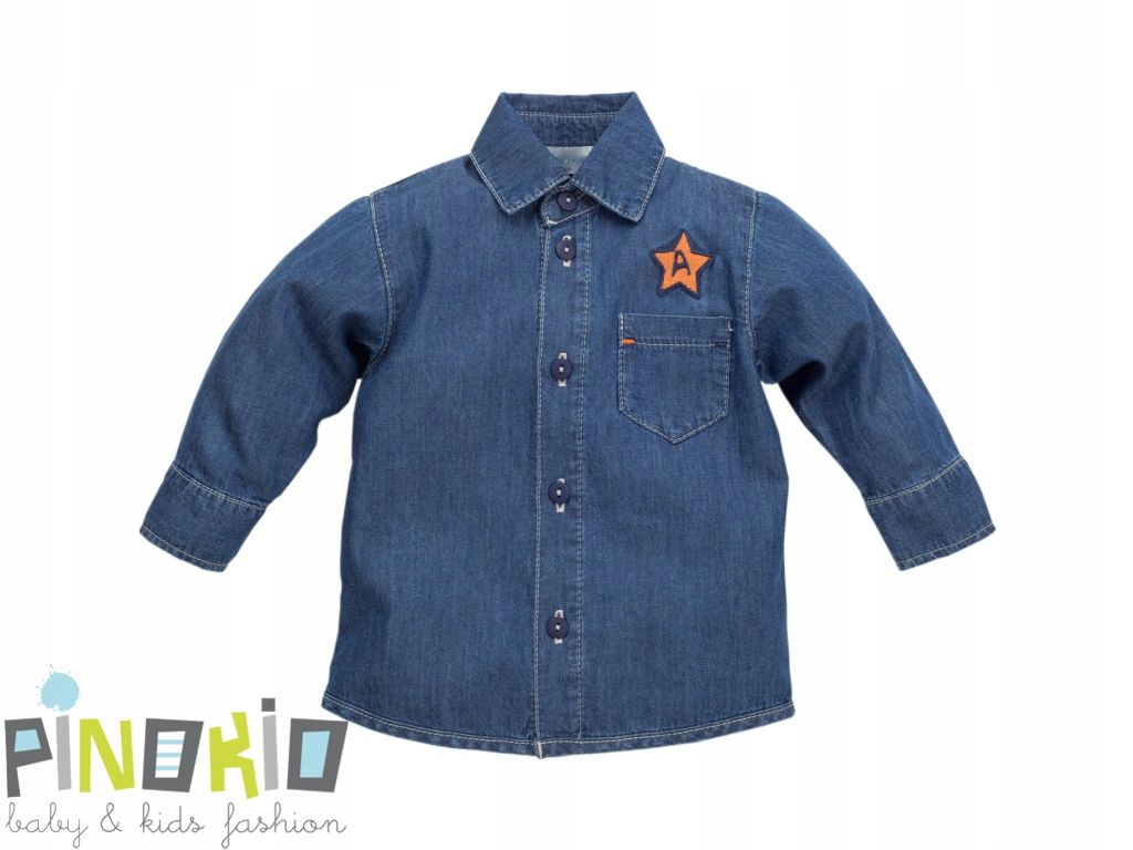 Koszula jeansowa XAVIER bawełna - Pinokio - 98